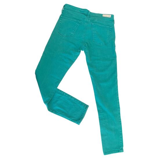 AG Adriano Goldschmied The Stevie Ankle Slim Straight Leg Women's Size 25R Teal - Picture 4 of 13